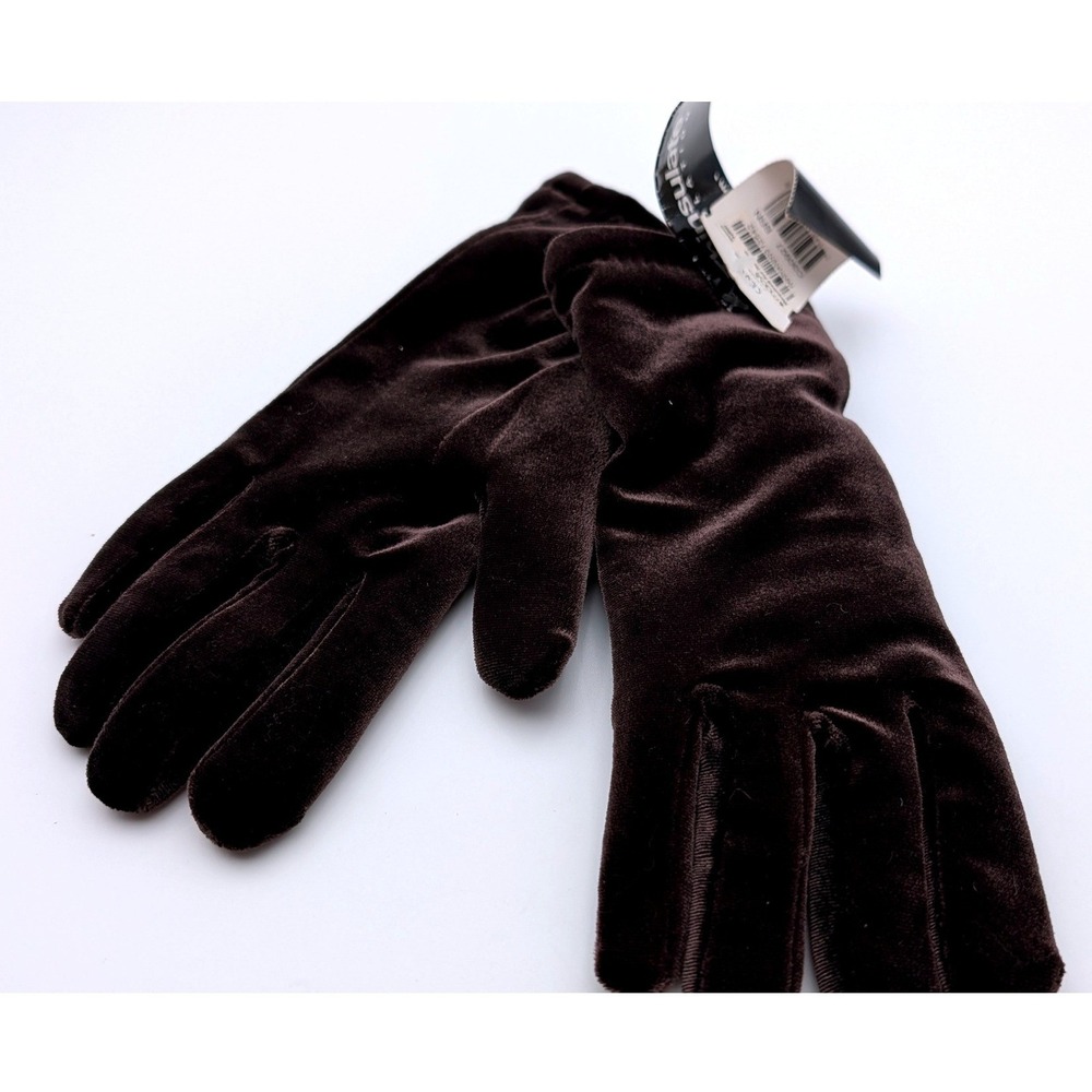 Cejon Brown Velvet Gloves 3M Thinsulate Insulation Fleece Lined Small NWT